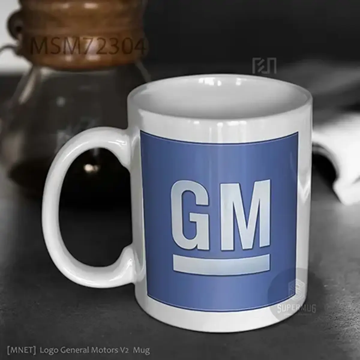Simbol General Motors V2 Logo Mobil – Ikon Super Mug