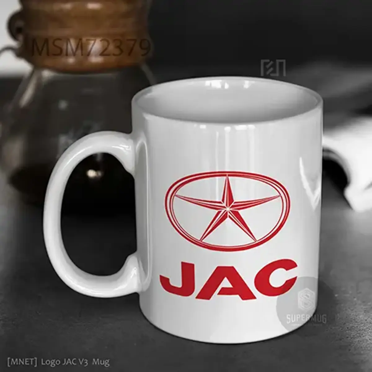Simbol JAC V2 Logo Mobil – Ikon Super Mug