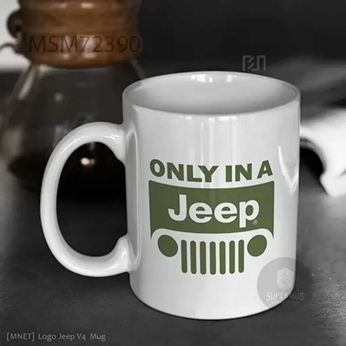 Simbol Jeep V4 Logo Mobil – Ikon Super Mug