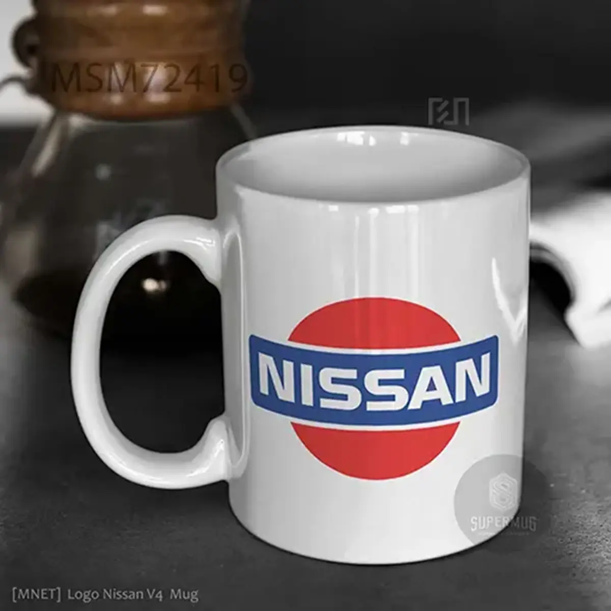 Simbol Nissan V4 Logo Mobil – Ikon Super Mug