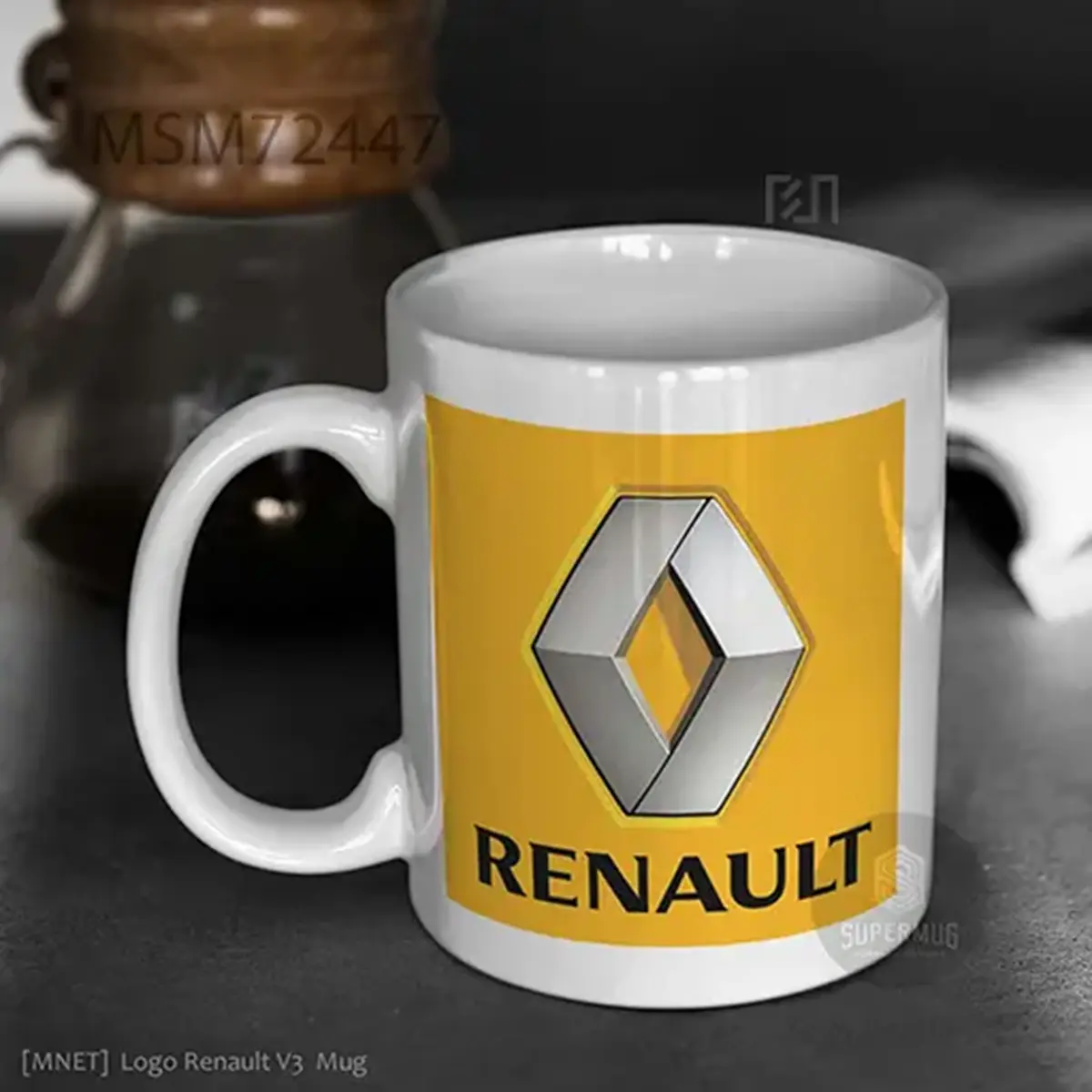 Simbol Renault V3 Logo Mobil – Ikon Super Mug