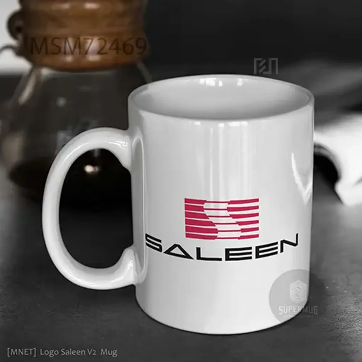 Simbol Saleen V2 Logo Mobil – Ikon Super Mug