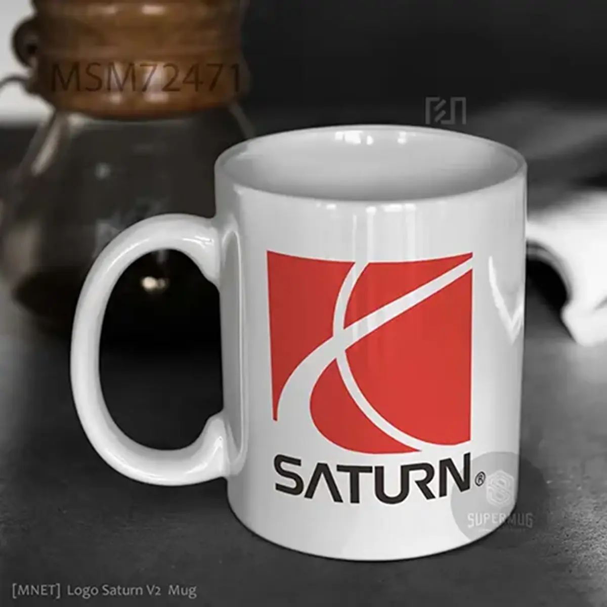 Simbol Saturn V2 Logo Mobil – Ikon Super Mug