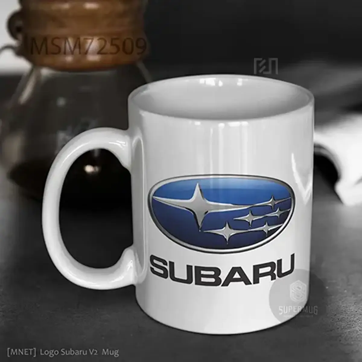 Simbol Subaru V2 Logo Mobil – Ikon Super Mug
