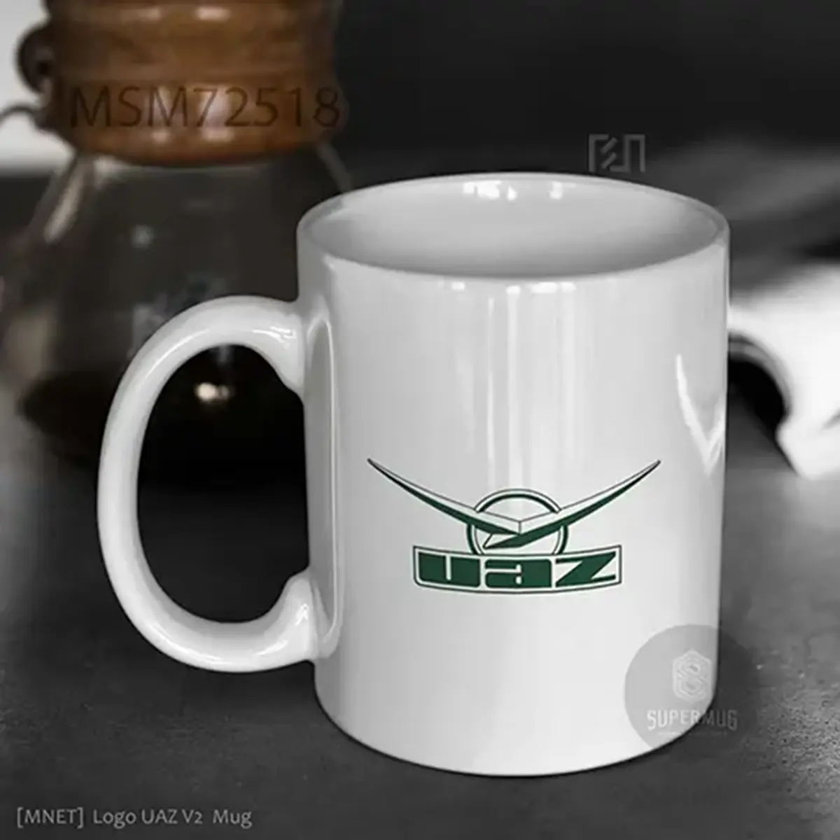 Simbol UAZ V2 Logo Mobil – Ikon Super Mug