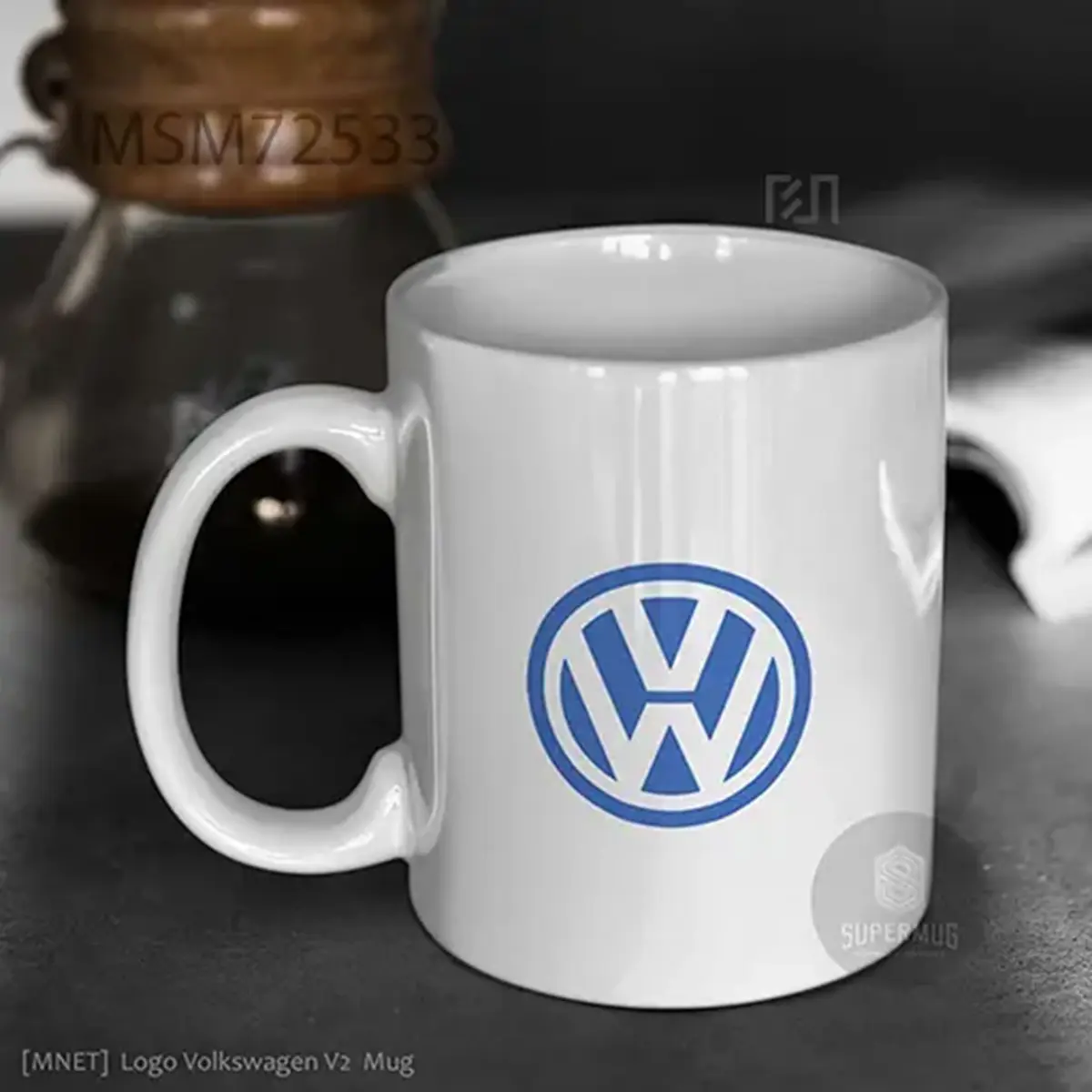 Simbol Volkswagen V2 Logo Mobil – Ikon Super Mug