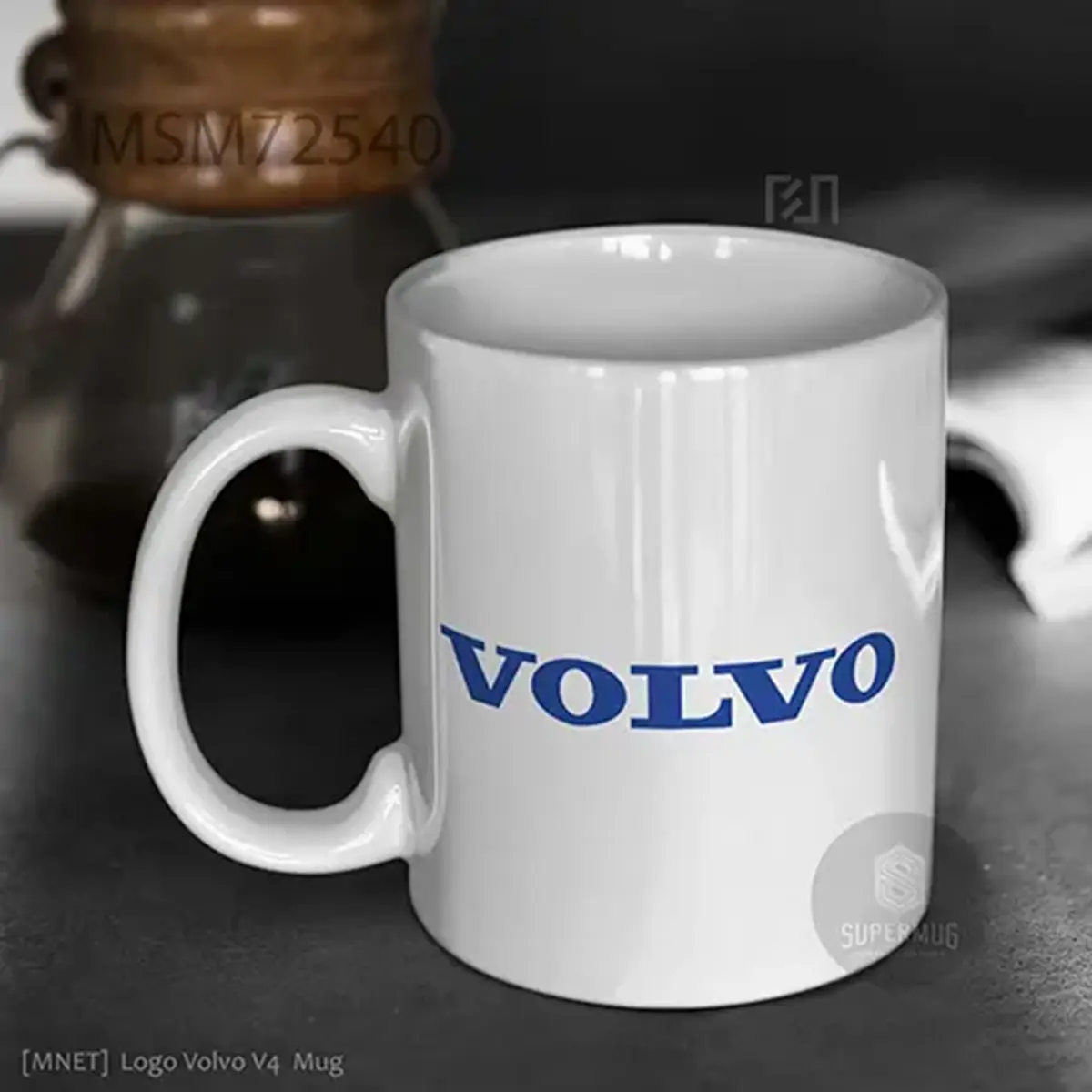Simbol Volvo V4 Logo Mobil – Ikon Super Mug