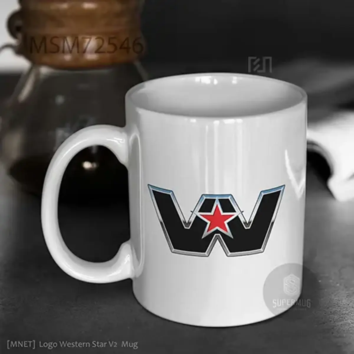 Simbol Western Star V2 Logo Mobil – Ikon Super Mug