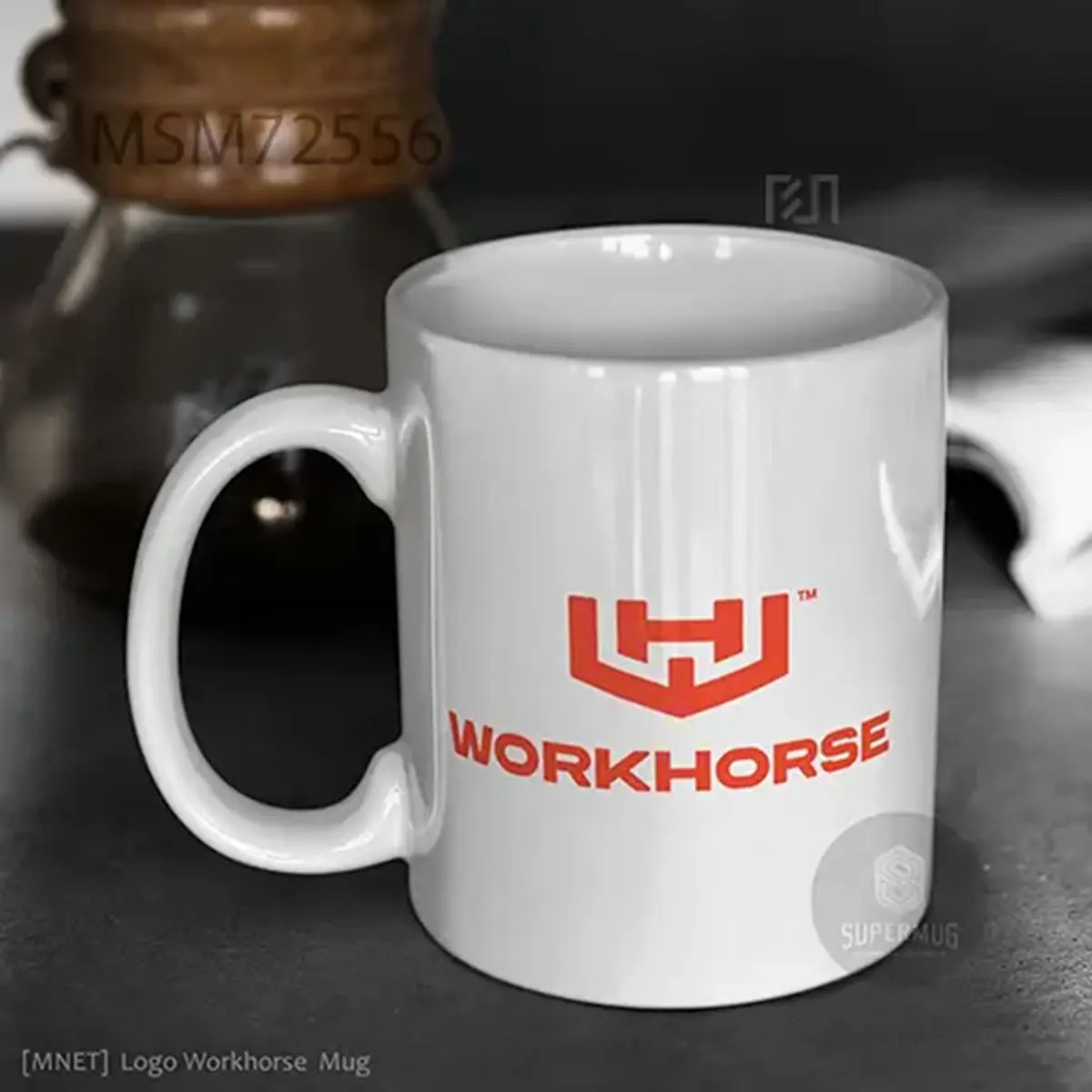 Simbol Workhorse Logo Mobil – Ikon Super Mug