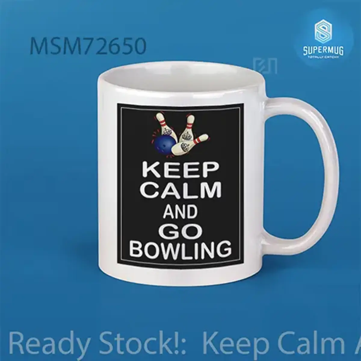 Keep Calm And Go Big Red Mug