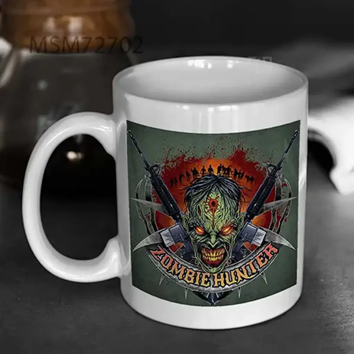 Zombie Hunter Logo – Flyland Designs – Super Mug