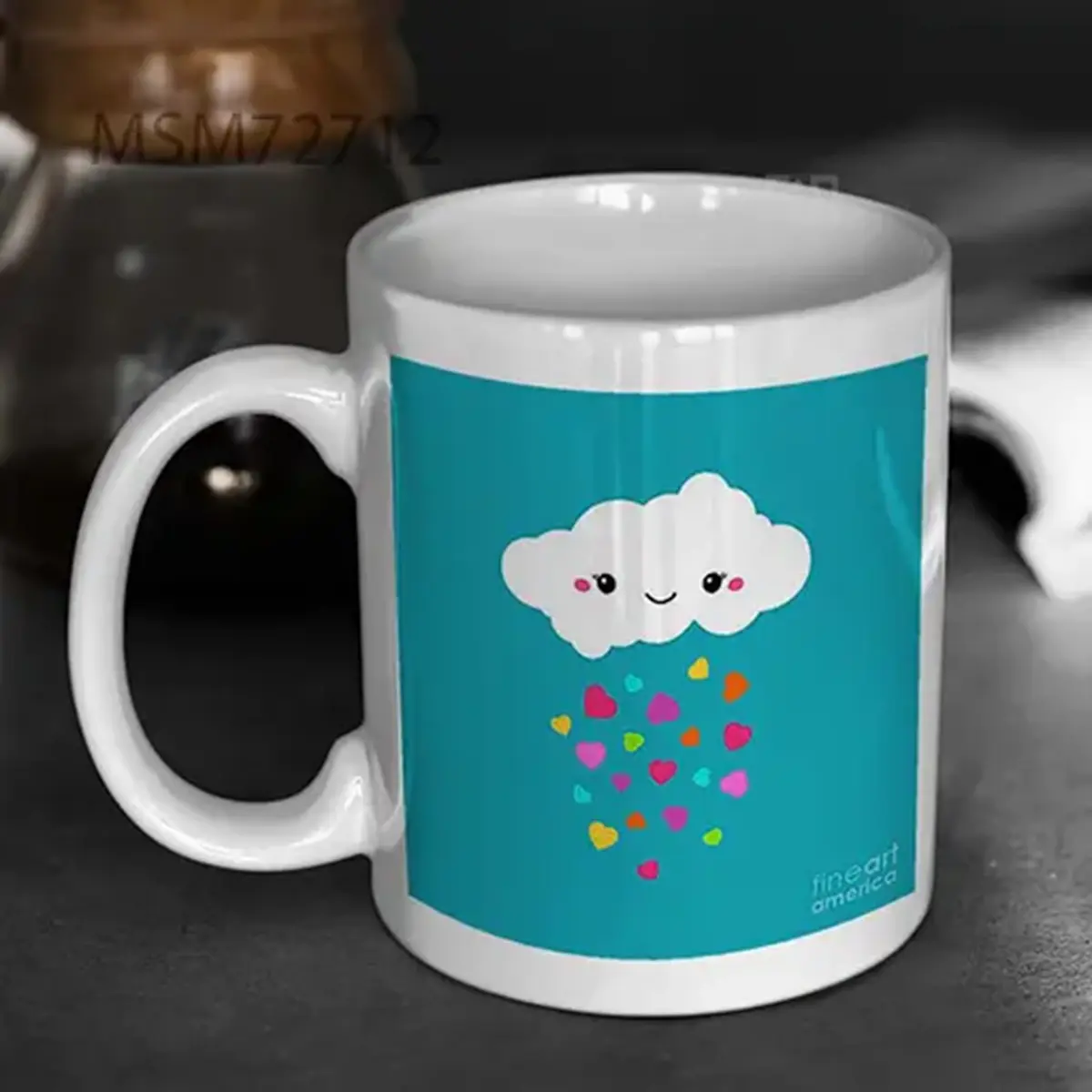Abstract Cute Cartoon Rainy Mug