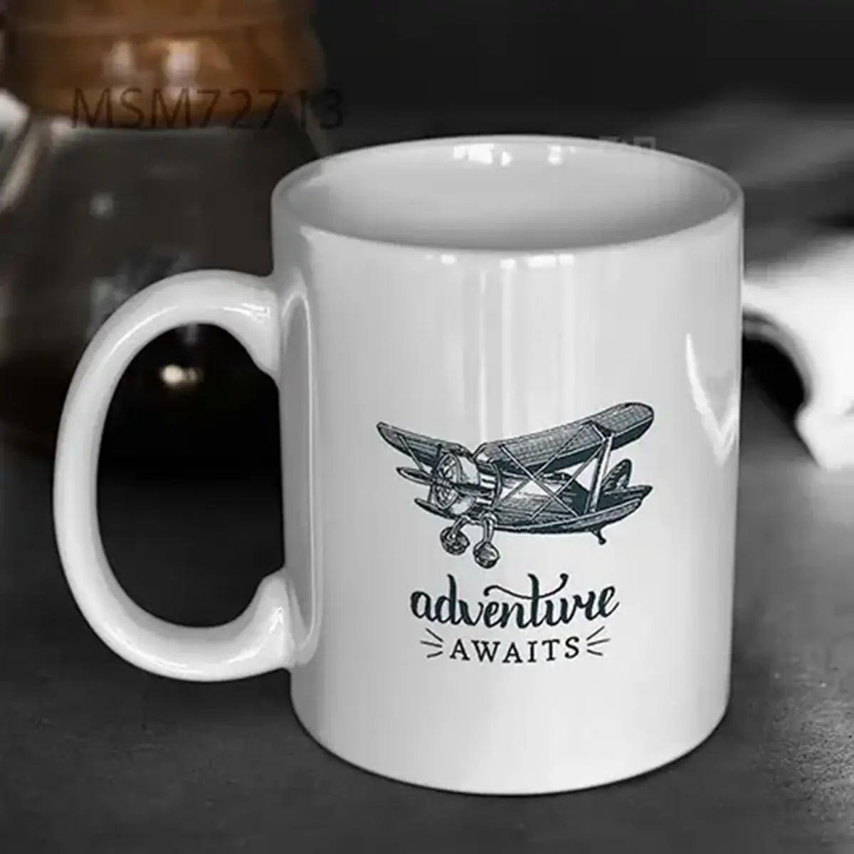 Adventure Awaits Motivational Quote Mug
