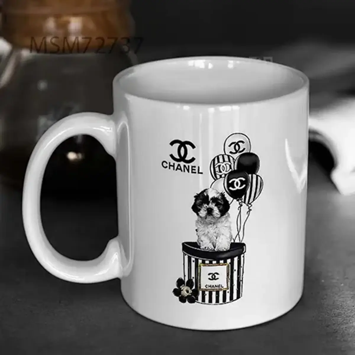 Chanel Dog And Balloon Mug