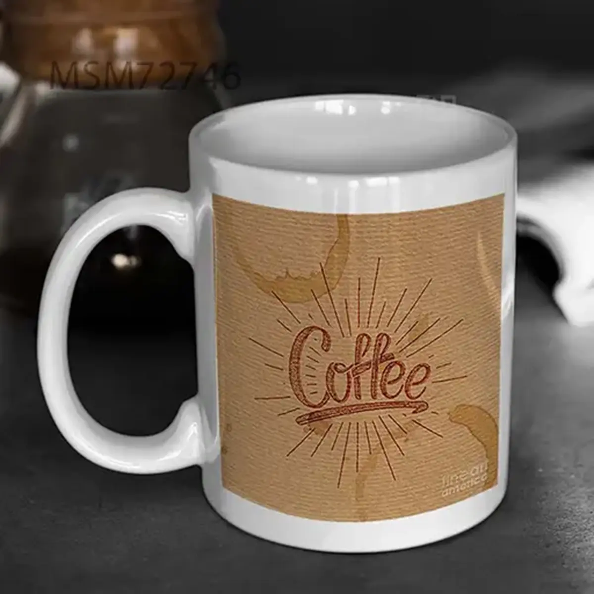 Coffee Vector Illustration Lettering Maximmmmum Mug