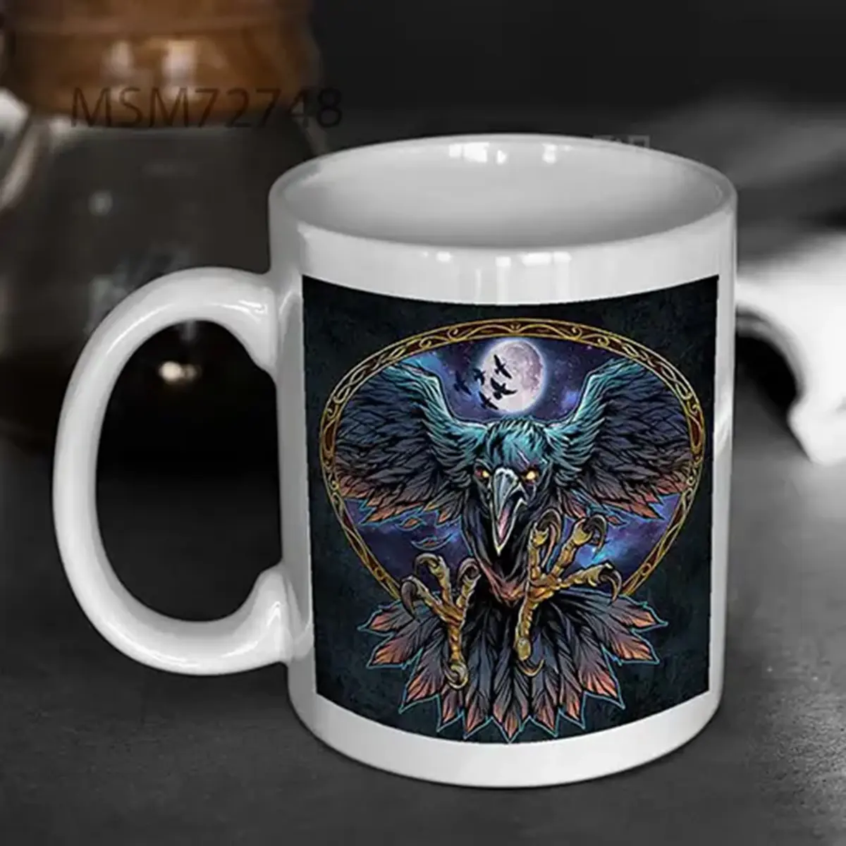 Corax Russ Logo Design Flyland Designs Mug