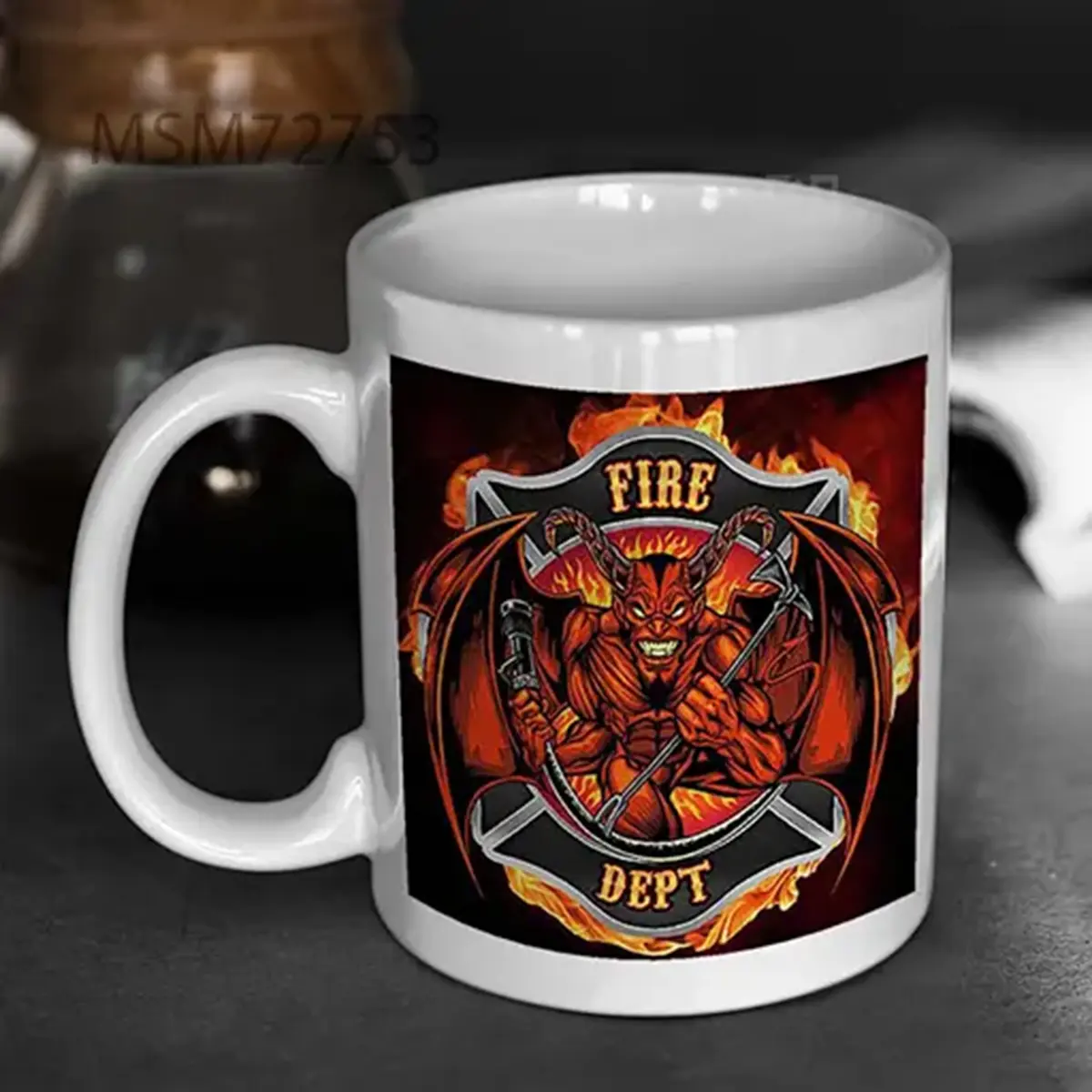 Devil Fire Department Logo Flyland Designs Mug