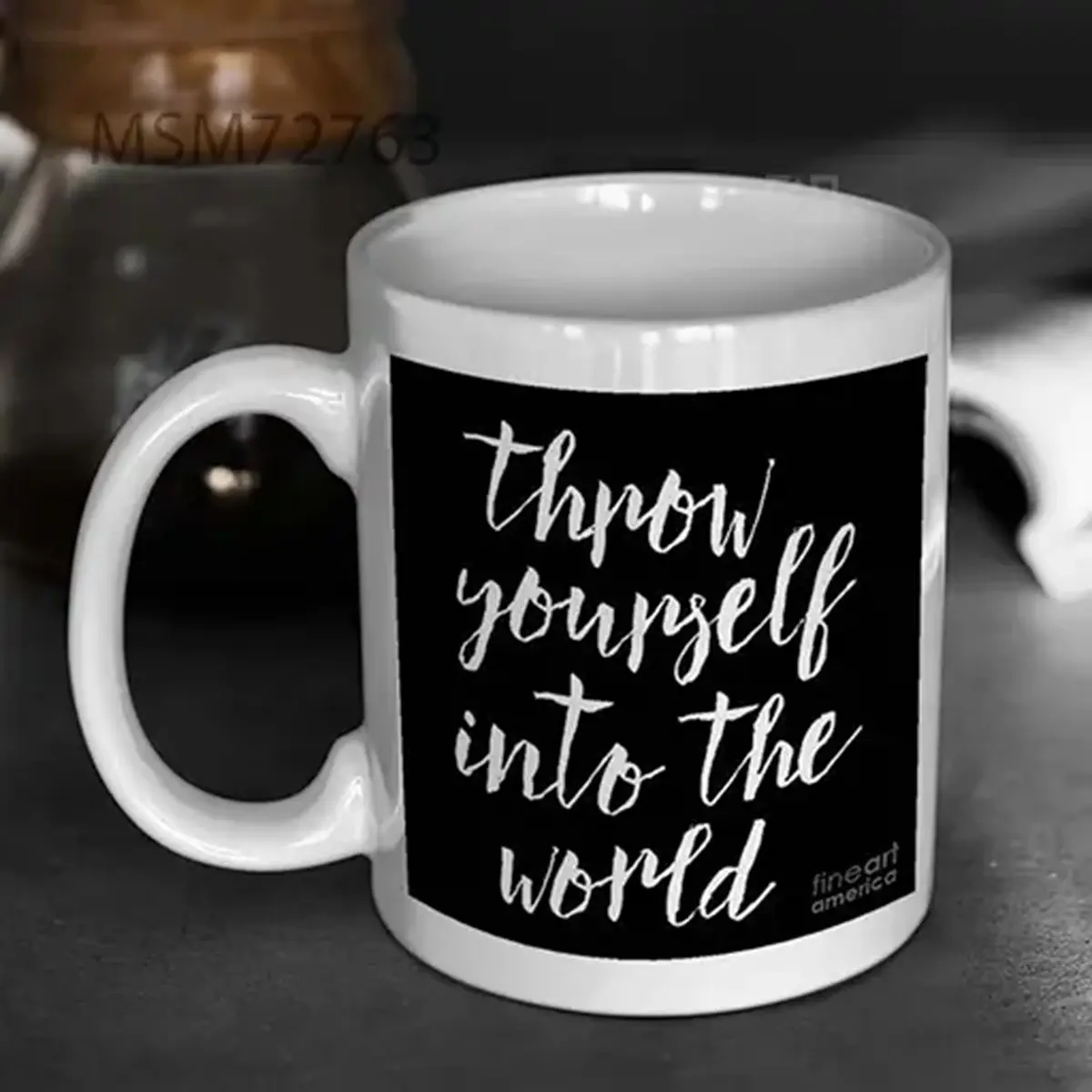 Hand Drawn Adventures Exploration Golden Shrimp Mug