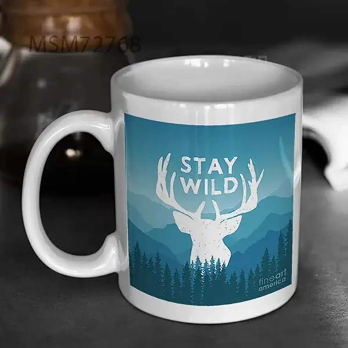 Hand Drawn Wilderness Typography Poster Igorrita Mug
