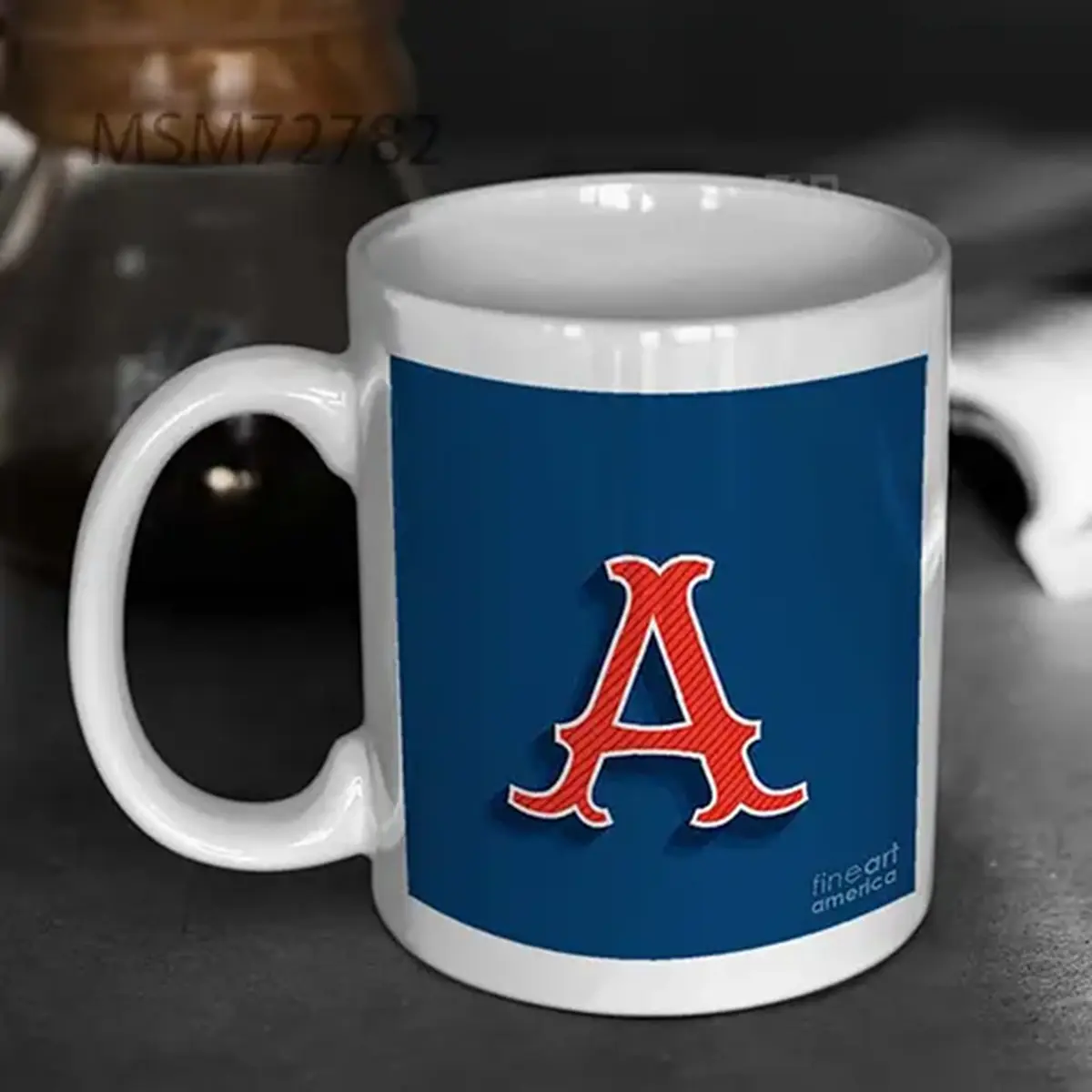 Letter A Logo In Classic Sport Team Mug