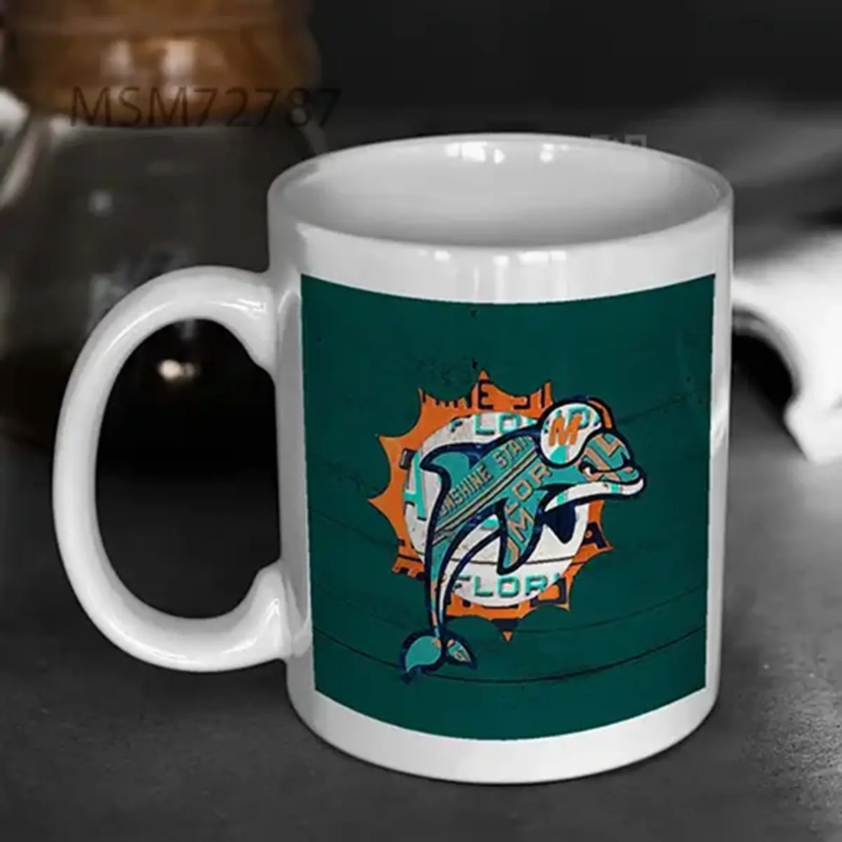Miami Dolphins Football Team Retro Logo Mug