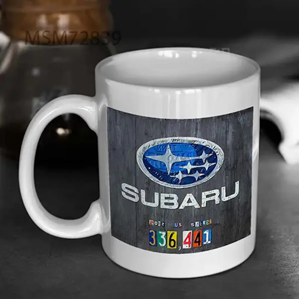 Subaru Logo Celebrating 2012 USA Sales Totals Mug