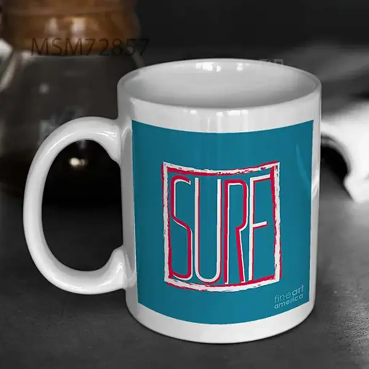 Vector Illustration Californian Surf Mug