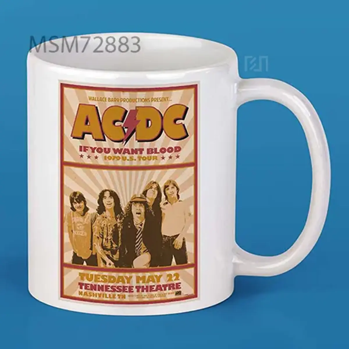 ACDC 1979 Concert Poster Mug