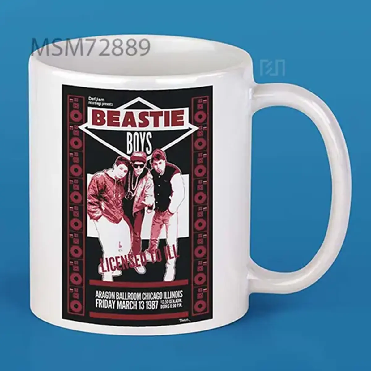 Beastie Boys 1987 Tour Poster Mug