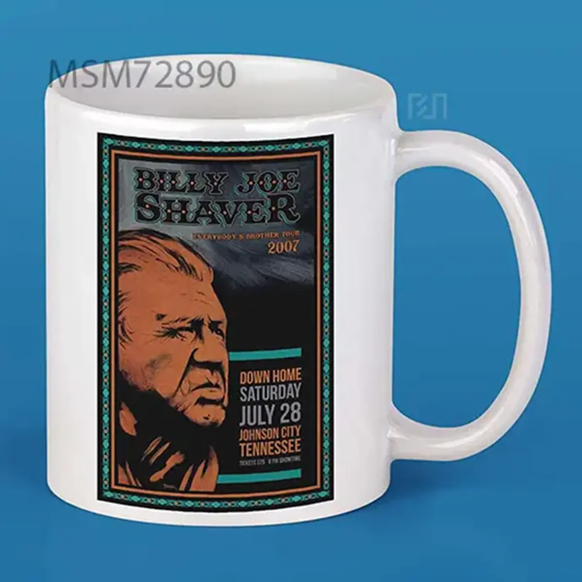 Billy Joe Shaver 2007 Concert Poster Mug