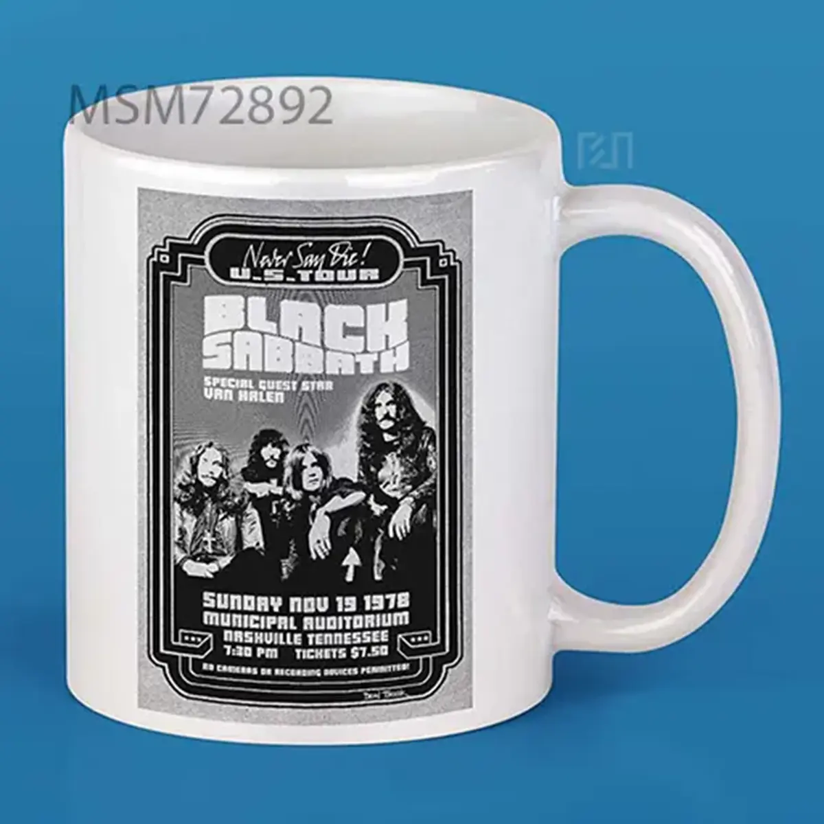 Black Sabbath 1978 Tour Poster Mug