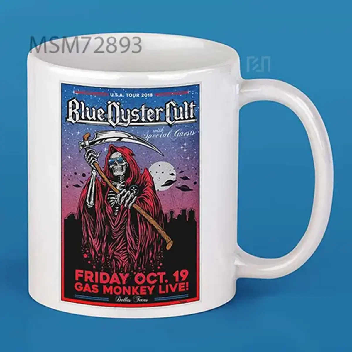 Blue Oyster Cult 2018 Tour Poster Mug