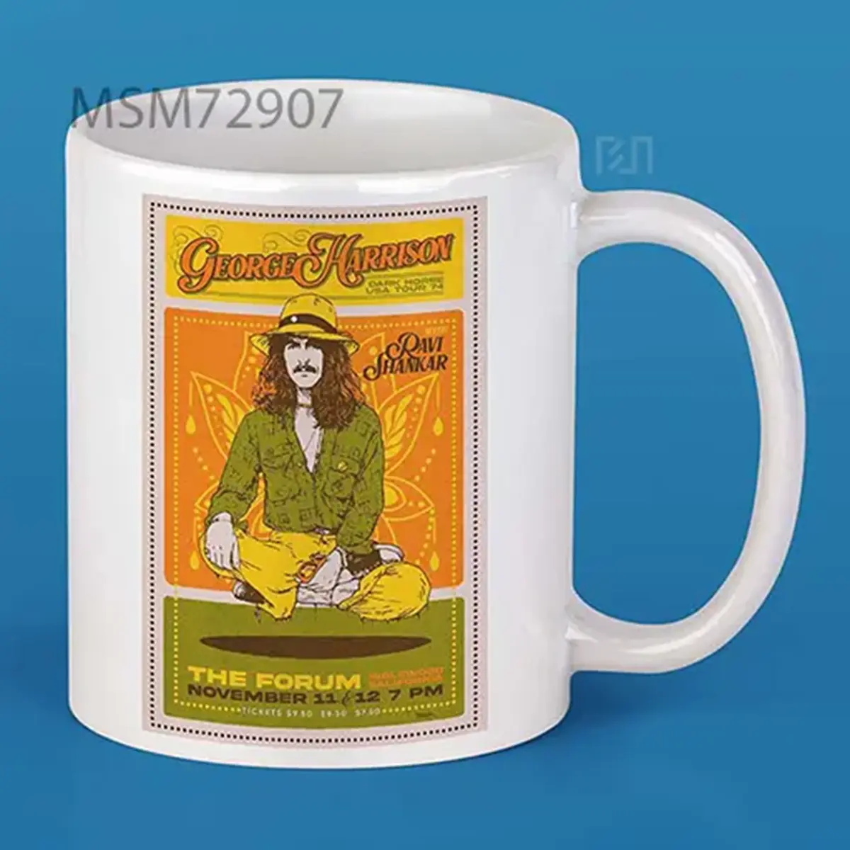 George Harrison 1974 Concert Poster Mug