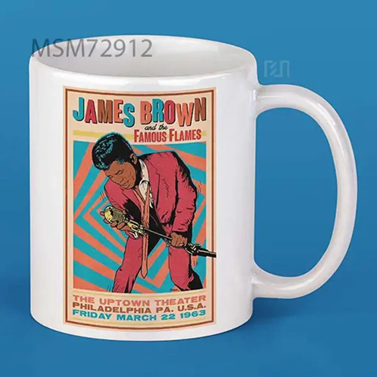 James Brown 1963 Concert Poster Mug