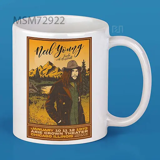 Neil Young 1973 Tour Poster Mug