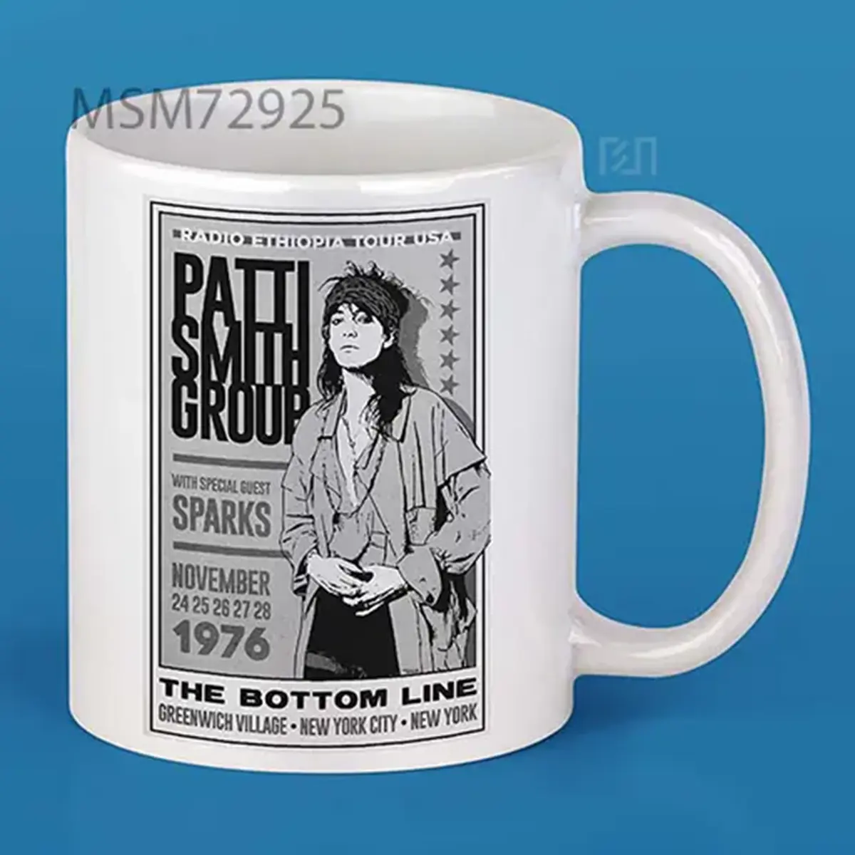 Patti Smith Group 1976 Poster Mug