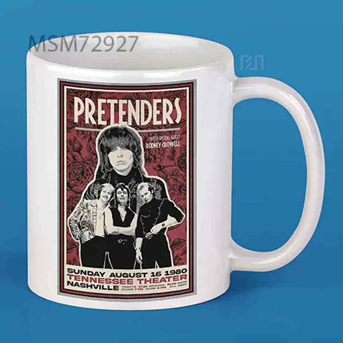 Pretenders 1980 Tour Poster Mug