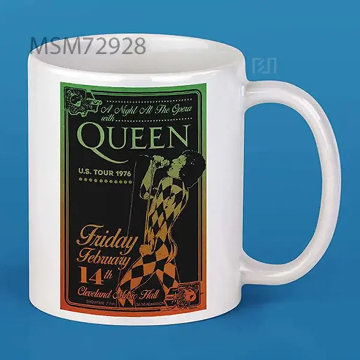 Queen 1976 Concert Poster Mug