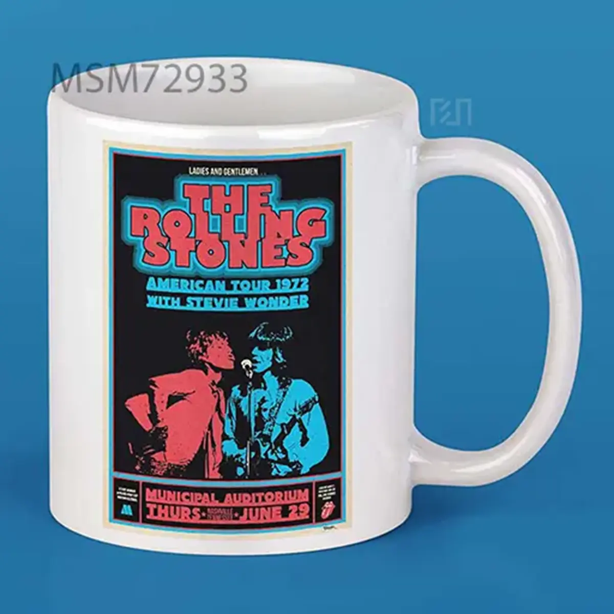 Rolling Stones 1972 Tour Poster Mug
