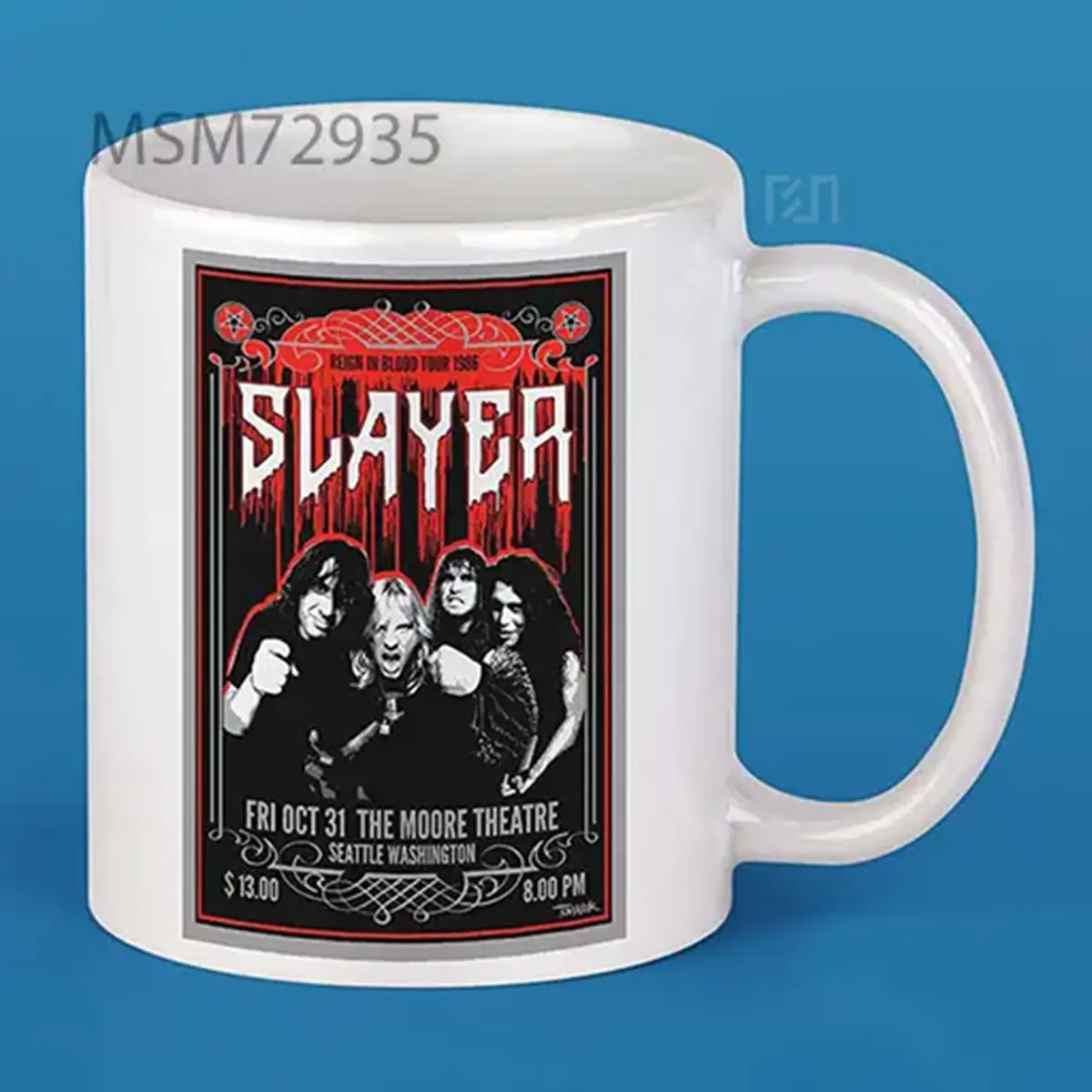 Slayer 1986 Tour Poster Mug
