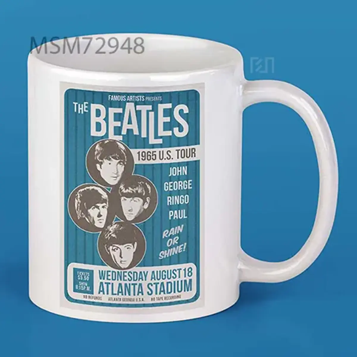 The Beatles 1965 Tour Poster Mug