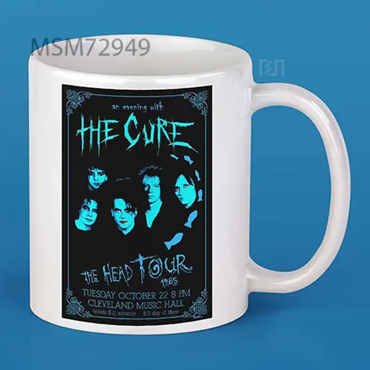 The Cure 1985 Concert Poster Mug