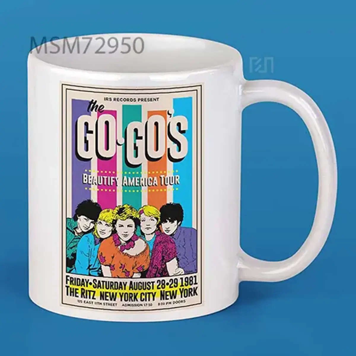 The Go-Gos 1981 Concert Poster Mug