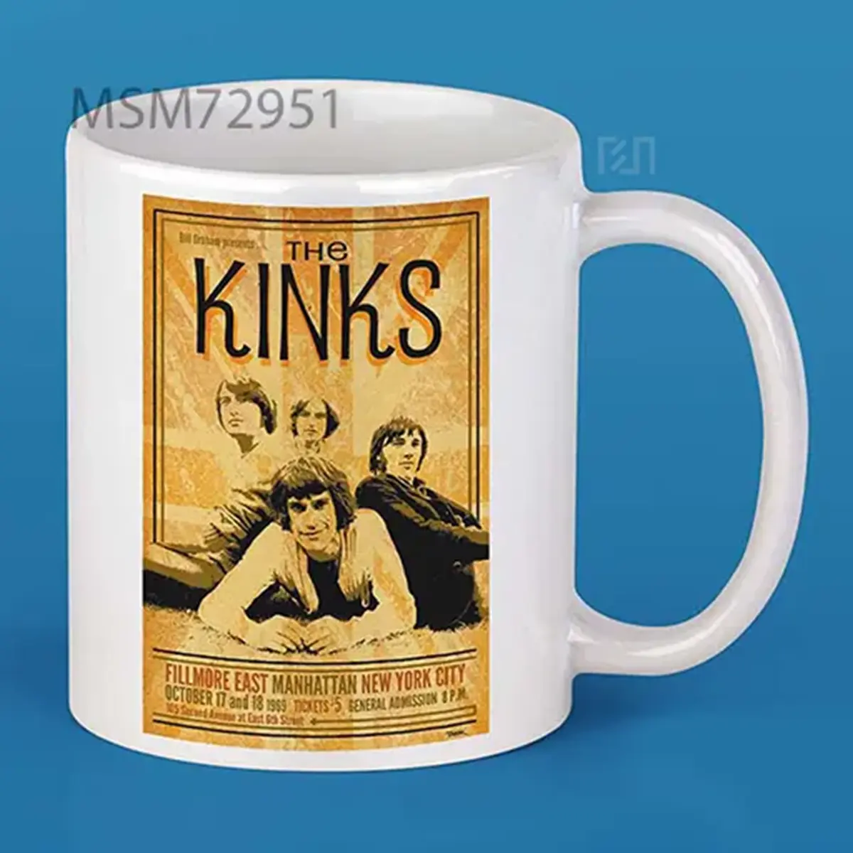 The Kinks 1969 Tour Poster Mug