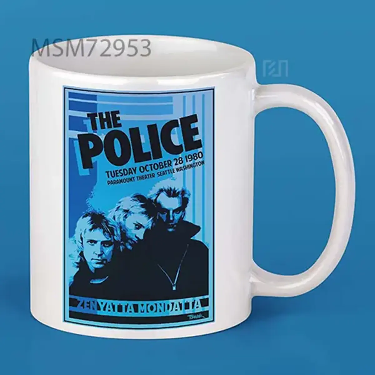 The Police 1980 Tour Poster Mug