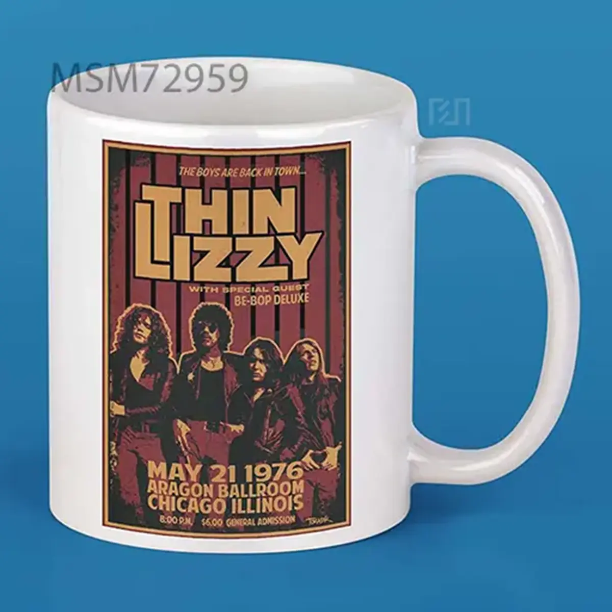 Thin Lizzy 1976 Tour Poster Mug