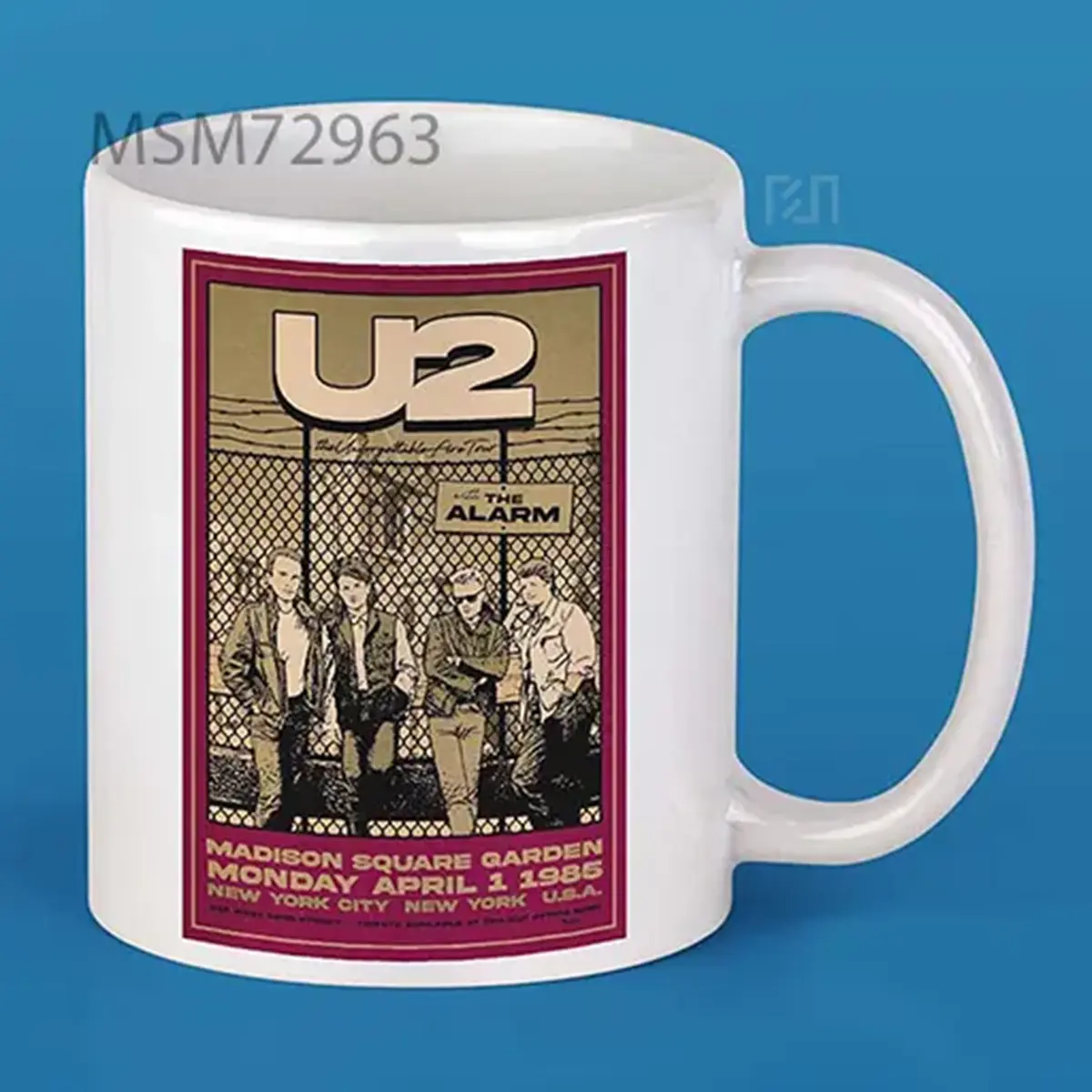 U2 1985 Concert Poster Mug
